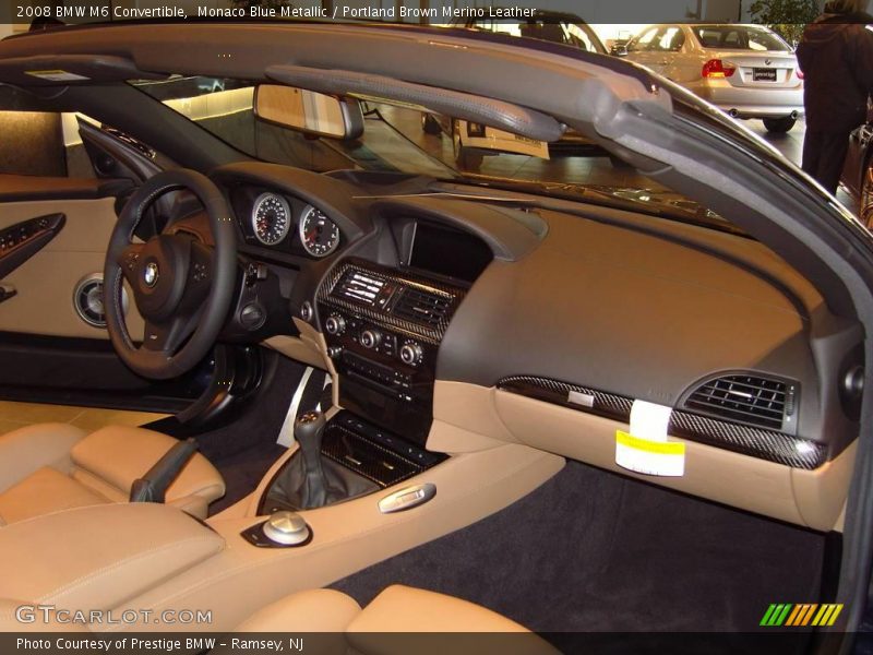 Monaco Blue Metallic / Portland Brown Merino Leather 2008 BMW M6 Convertible