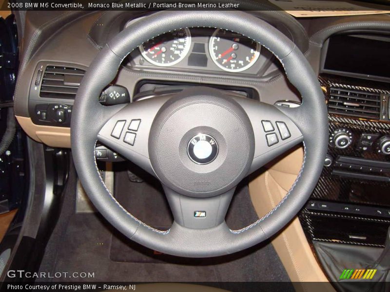 Monaco Blue Metallic / Portland Brown Merino Leather 2008 BMW M6 Convertible