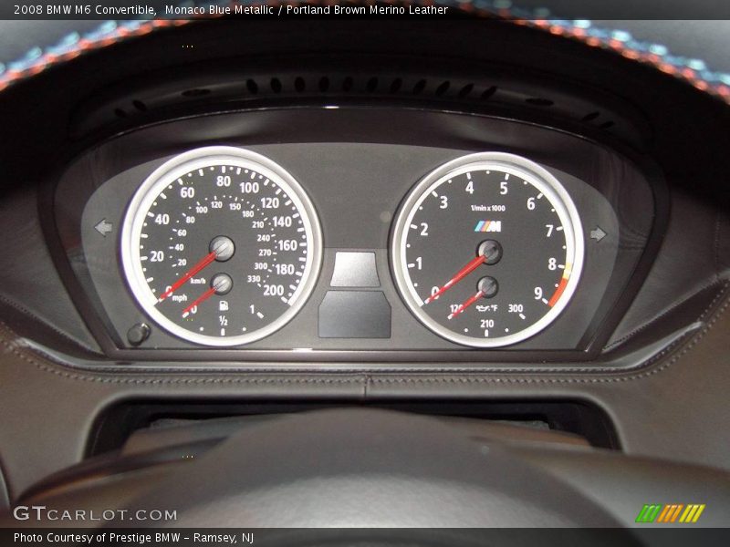 Monaco Blue Metallic / Portland Brown Merino Leather 2008 BMW M6 Convertible
