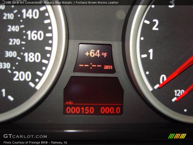 Monaco Blue Metallic / Portland Brown Merino Leather 2008 BMW M6 Convertible