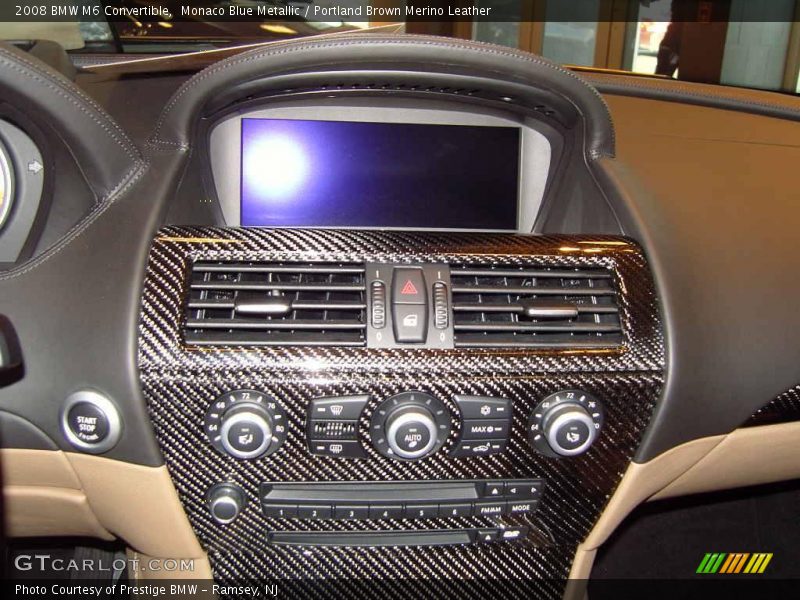 Monaco Blue Metallic / Portland Brown Merino Leather 2008 BMW M6 Convertible