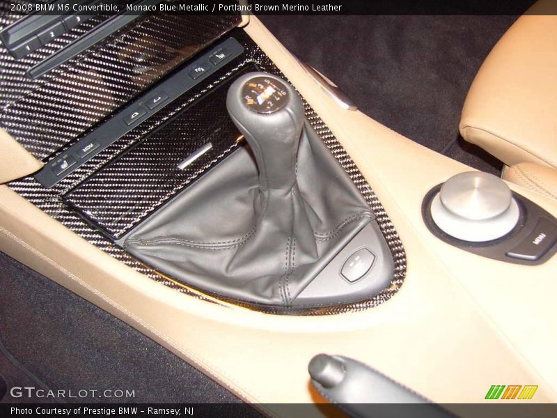 Monaco Blue Metallic / Portland Brown Merino Leather 2008 BMW M6 Convertible