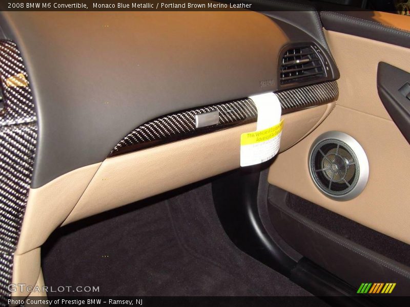 Monaco Blue Metallic / Portland Brown Merino Leather 2008 BMW M6 Convertible