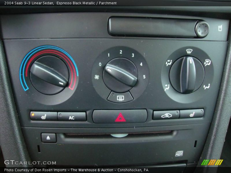 Espresso Black Metallic / Parchment 2004 Saab 9-3 Linear Sedan