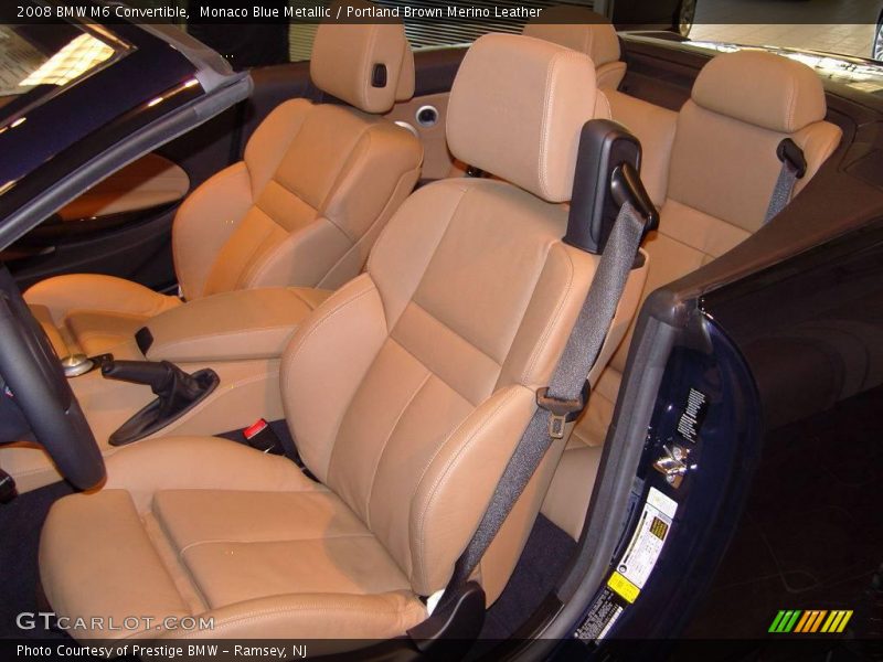 Monaco Blue Metallic / Portland Brown Merino Leather 2008 BMW M6 Convertible