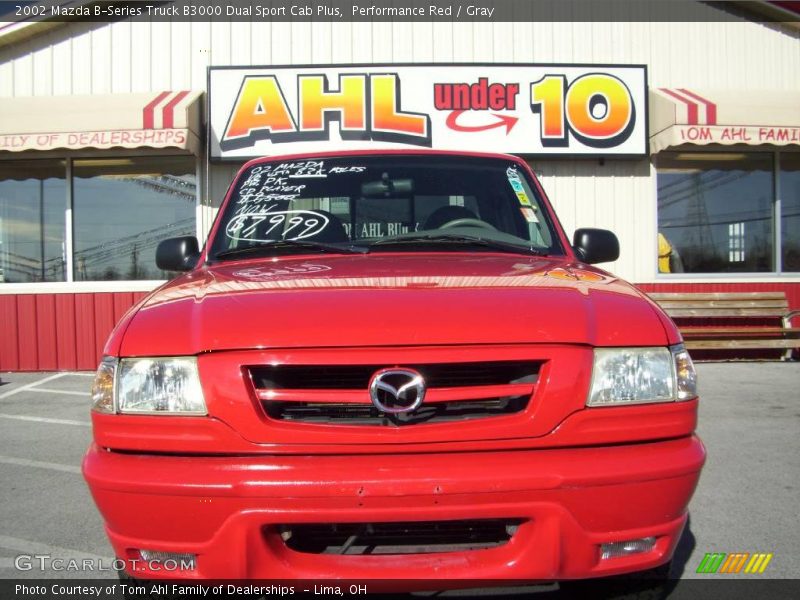 Performance Red / Gray 2002 Mazda B-Series Truck B3000 Dual Sport Cab Plus
