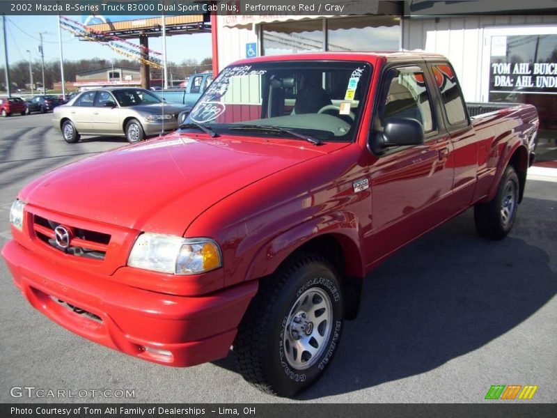 Performance Red / Gray 2002 Mazda B-Series Truck B3000 Dual Sport Cab Plus