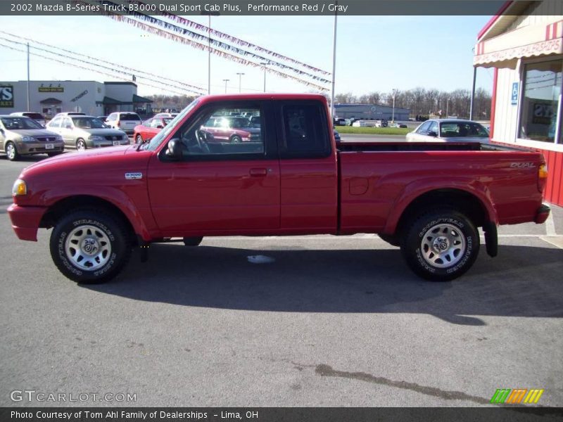 Performance Red / Gray 2002 Mazda B-Series Truck B3000 Dual Sport Cab Plus
