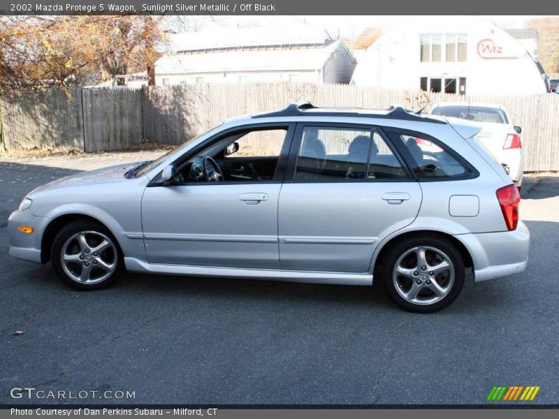 Sunlight Silver Metallic / Off Black 2002 Mazda Protege 5 Wagon