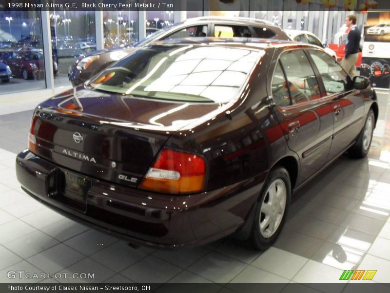 Black Cherry Pearl Metallic / Tan 1998 Nissan Altima GLE