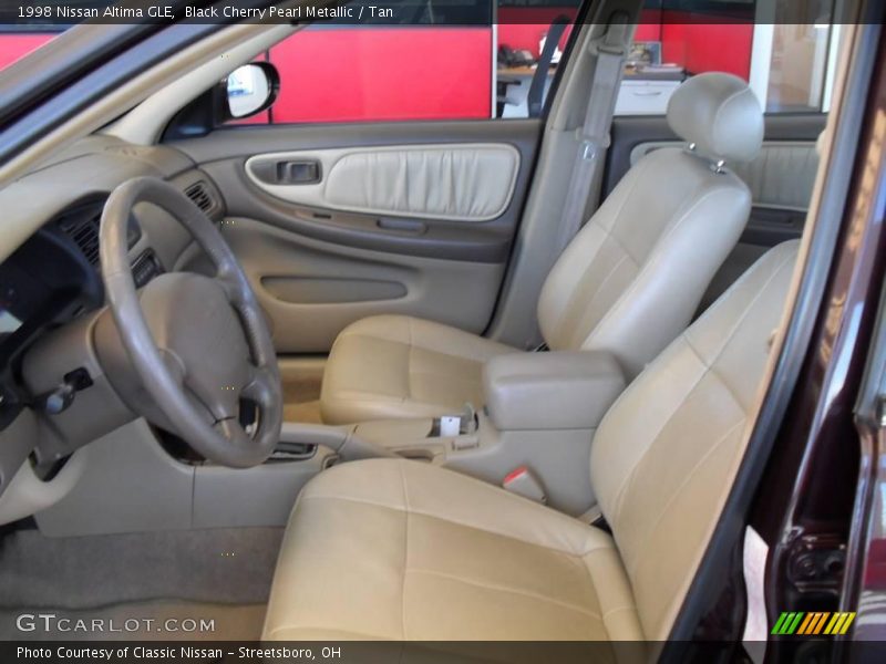 Black Cherry Pearl Metallic / Tan 1998 Nissan Altima GLE