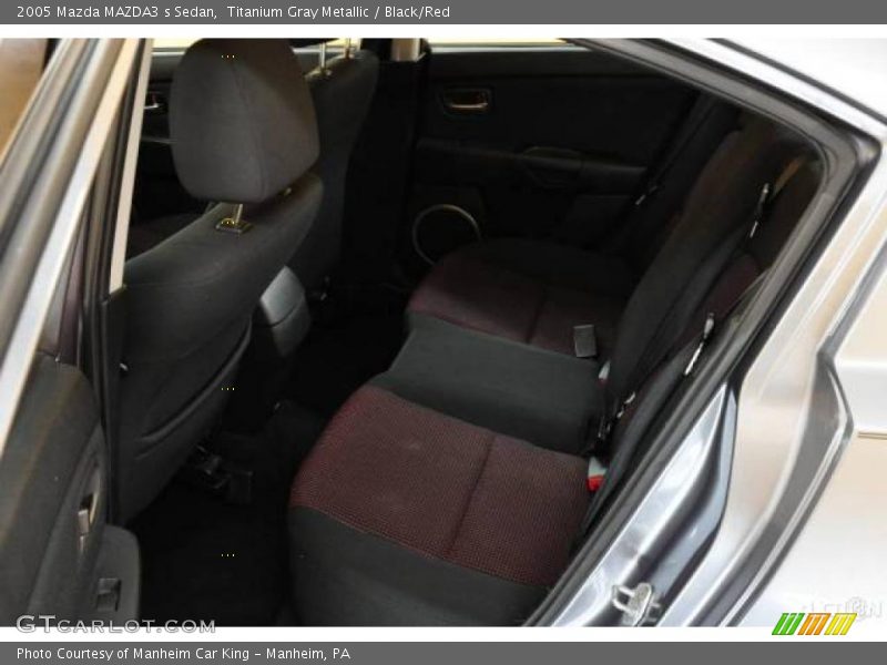Titanium Gray Metallic / Black/Red 2005 Mazda MAZDA3 s Sedan