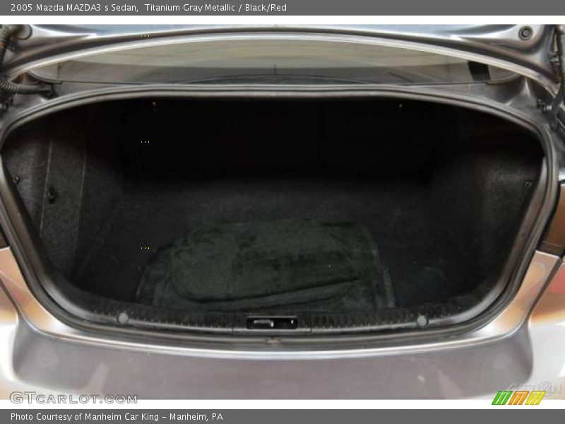 Titanium Gray Metallic / Black/Red 2005 Mazda MAZDA3 s Sedan