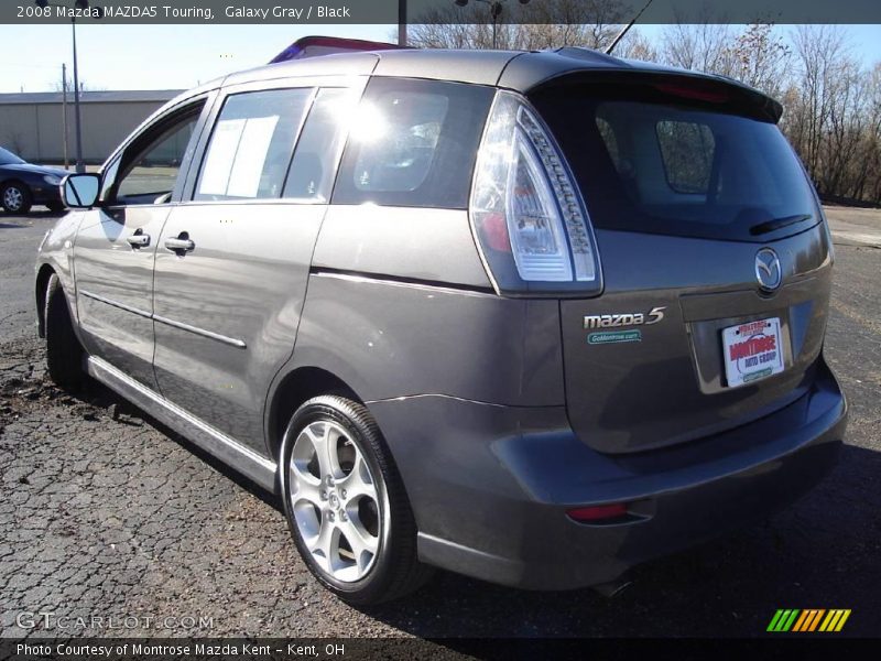 Galaxy Gray / Black 2008 Mazda MAZDA5 Touring