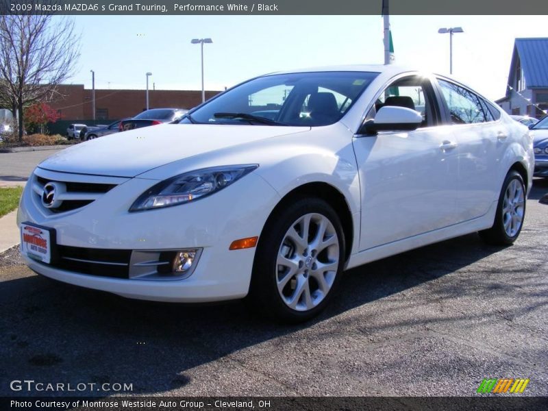 Performance White / Black 2009 Mazda MAZDA6 s Grand Touring