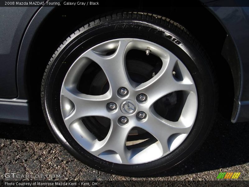 Galaxy Gray / Black 2008 Mazda MAZDA5 Touring