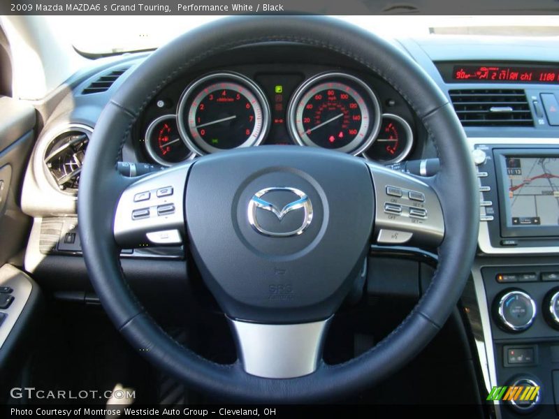 Performance White / Black 2009 Mazda MAZDA6 s Grand Touring