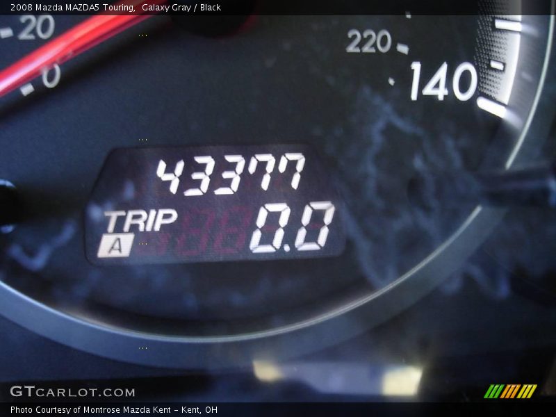 Galaxy Gray / Black 2008 Mazda MAZDA5 Touring