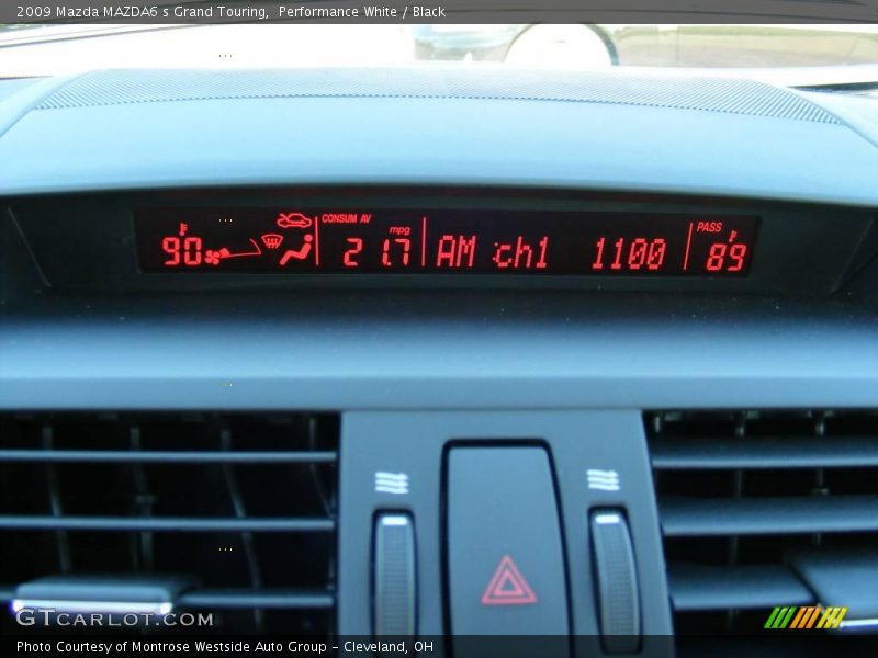 Performance White / Black 2009 Mazda MAZDA6 s Grand Touring