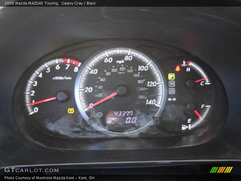 Galaxy Gray / Black 2008 Mazda MAZDA5 Touring