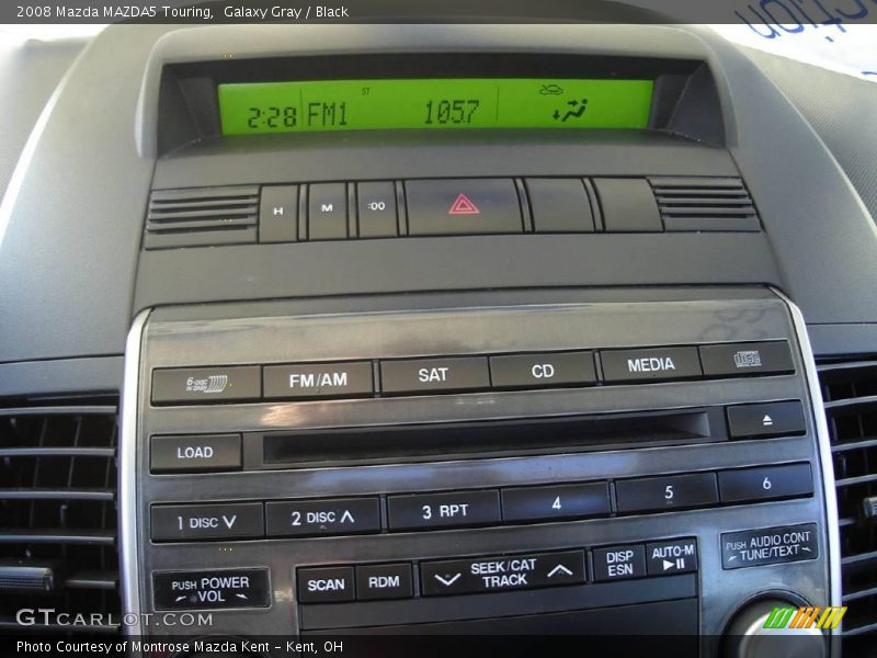 Galaxy Gray / Black 2008 Mazda MAZDA5 Touring