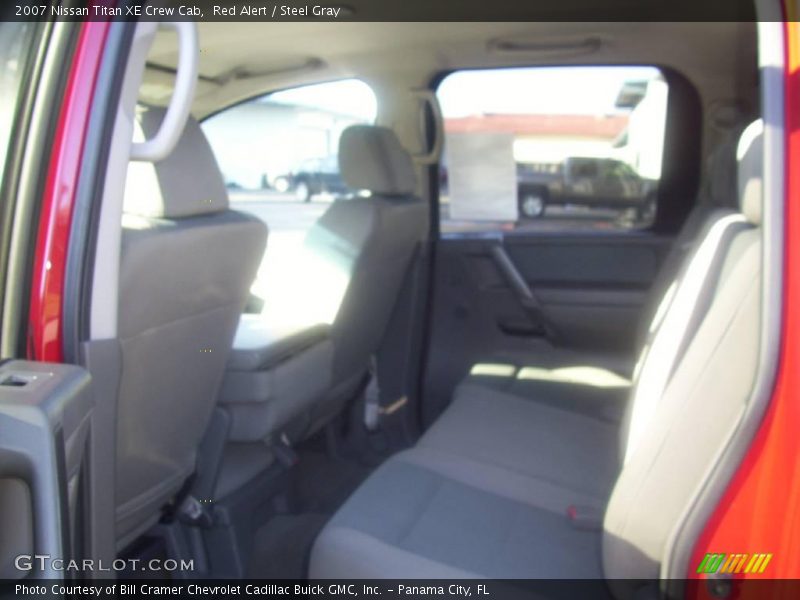 Red Alert / Steel Gray 2007 Nissan Titan XE Crew Cab