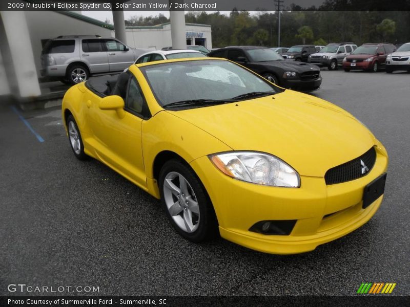 Solar Satin Yellow / Dark Charcoal 2009 Mitsubishi Eclipse Spyder GS