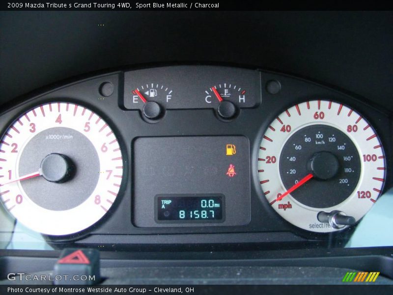 Sport Blue Metallic / Charcoal 2009 Mazda Tribute s Grand Touring 4WD