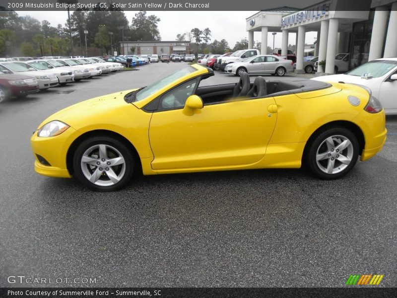 Solar Satin Yellow / Dark Charcoal 2009 Mitsubishi Eclipse Spyder GS