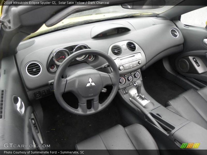 Solar Satin Yellow / Dark Charcoal 2009 Mitsubishi Eclipse Spyder GS