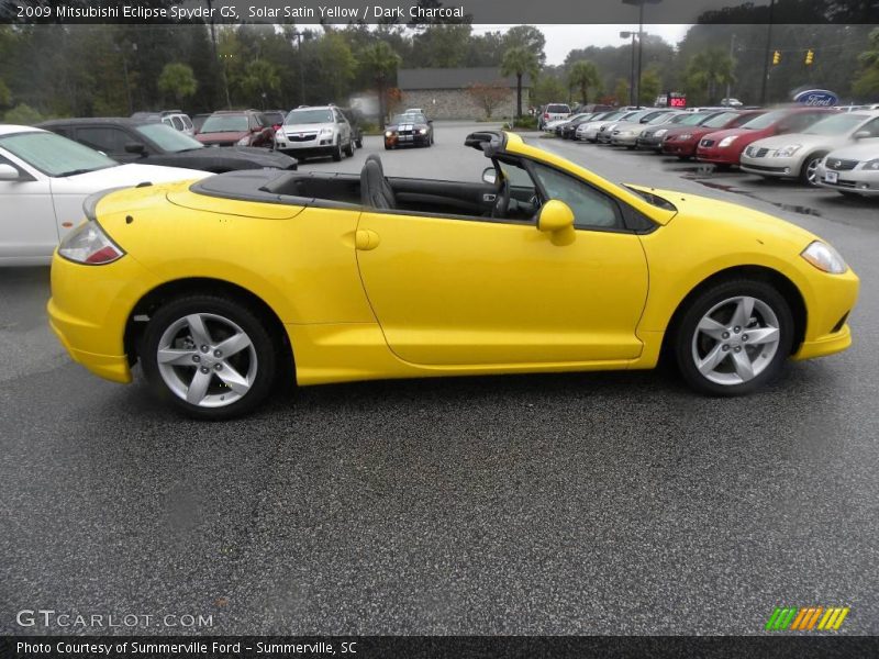 Solar Satin Yellow / Dark Charcoal 2009 Mitsubishi Eclipse Spyder GS