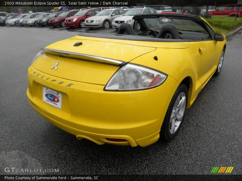 Solar Satin Yellow / Dark Charcoal 2009 Mitsubishi Eclipse Spyder GS