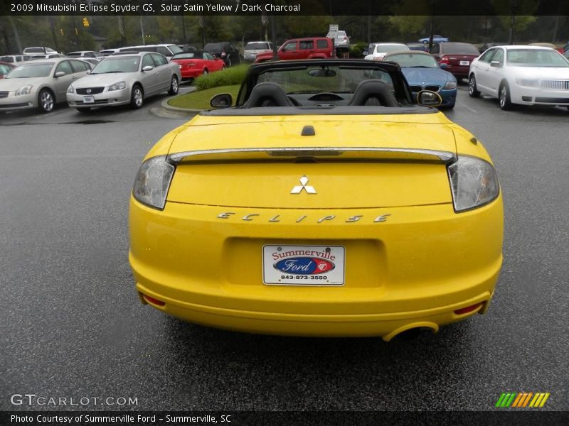 Solar Satin Yellow / Dark Charcoal 2009 Mitsubishi Eclipse Spyder GS