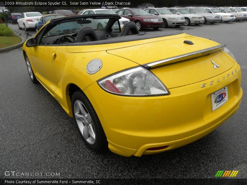 Solar Satin Yellow / Dark Charcoal 2009 Mitsubishi Eclipse Spyder GS