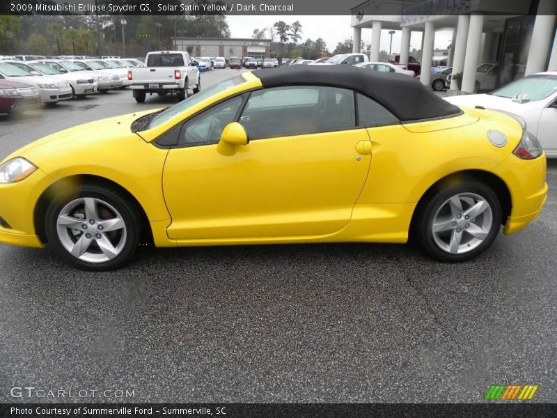Solar Satin Yellow / Dark Charcoal 2009 Mitsubishi Eclipse Spyder GS