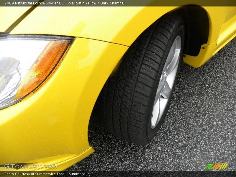 Solar Satin Yellow / Dark Charcoal 2009 Mitsubishi Eclipse Spyder GS
