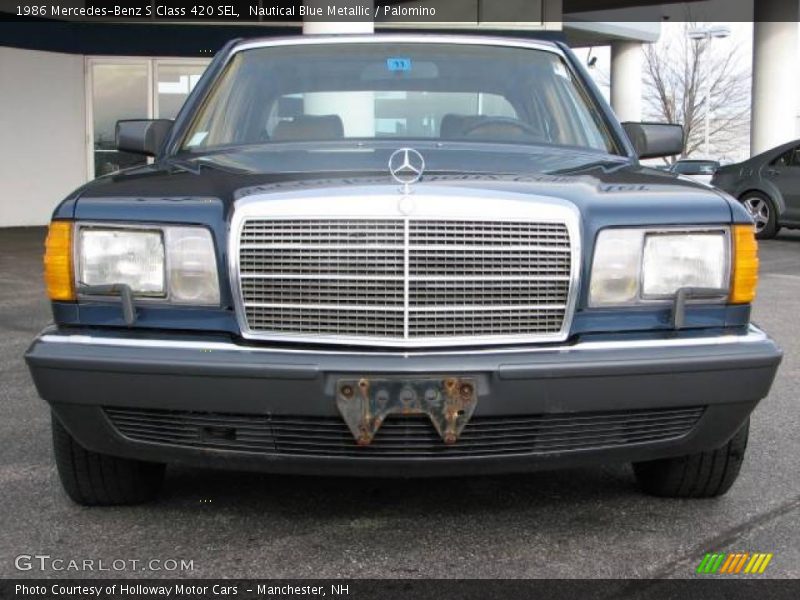 Nautical Blue Metallic / Palomino 1986 Mercedes-Benz S Class 420 SEL