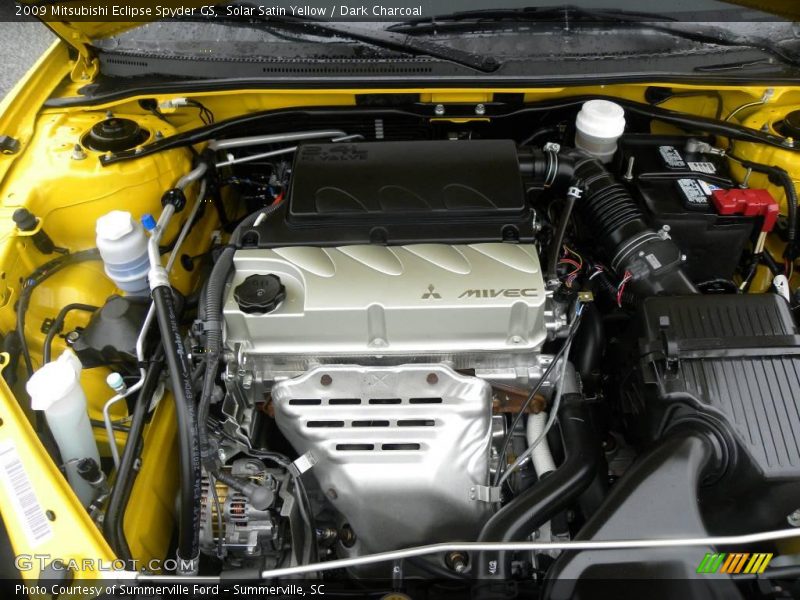 Solar Satin Yellow / Dark Charcoal 2009 Mitsubishi Eclipse Spyder GS