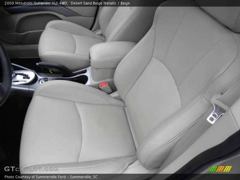 Desert Sand Beige Metallic / Beige 2009 Mitsubishi Outlander XLS 4WD