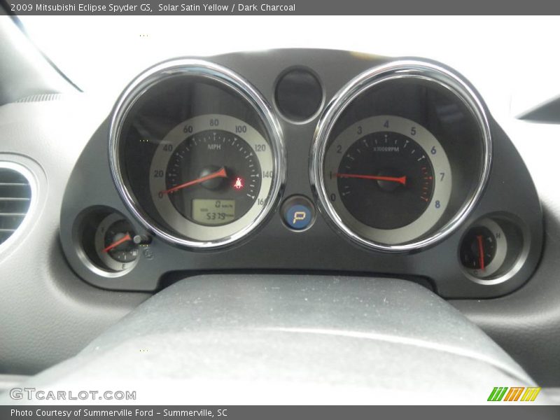 Solar Satin Yellow / Dark Charcoal 2009 Mitsubishi Eclipse Spyder GS