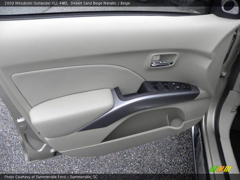 Desert Sand Beige Metallic / Beige 2009 Mitsubishi Outlander XLS 4WD
