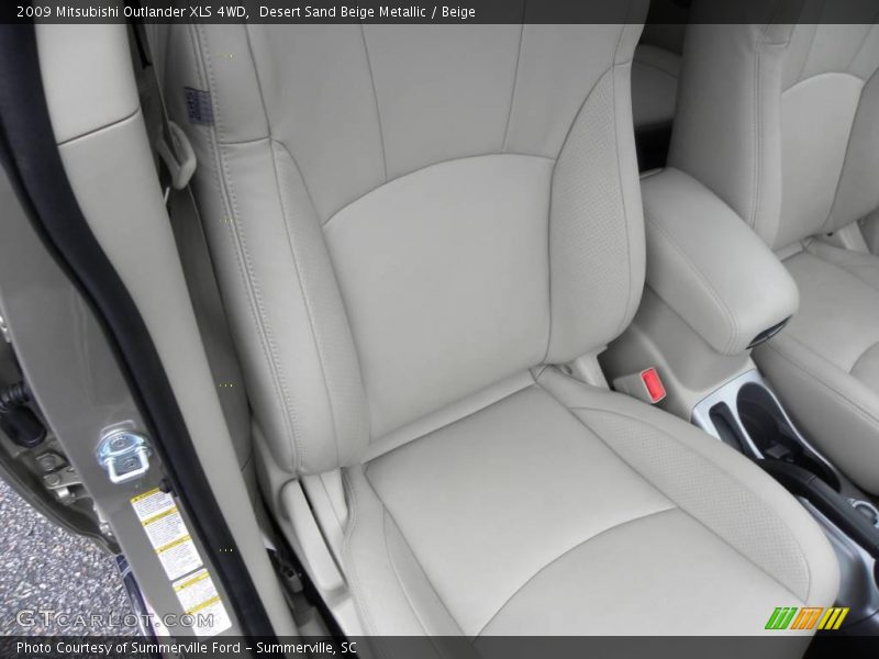 Desert Sand Beige Metallic / Beige 2009 Mitsubishi Outlander XLS 4WD