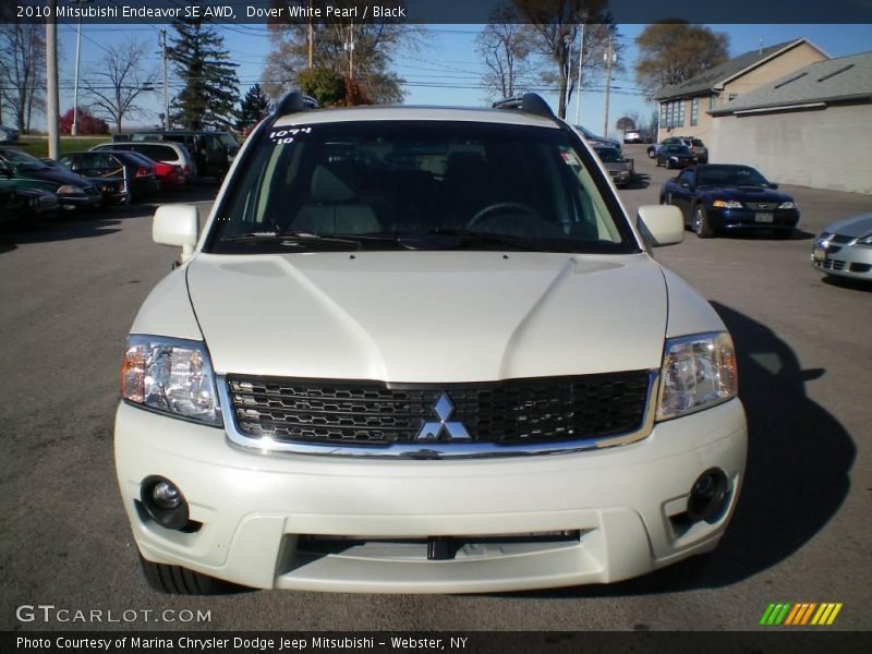 Dover White Pearl / Black 2010 Mitsubishi Endeavor SE AWD