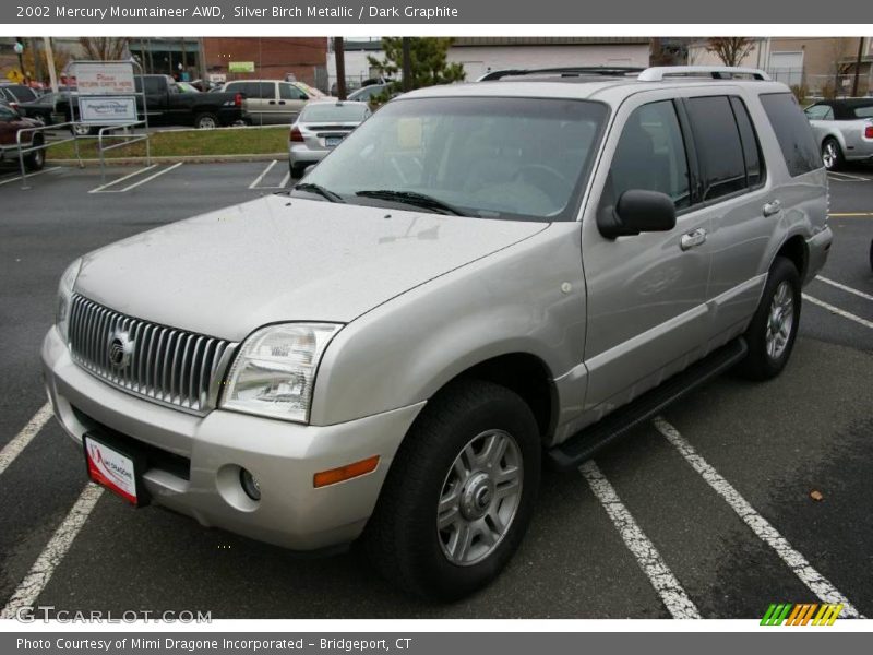 Silver Birch Metallic / Dark Graphite 2002 Mercury Mountaineer AWD