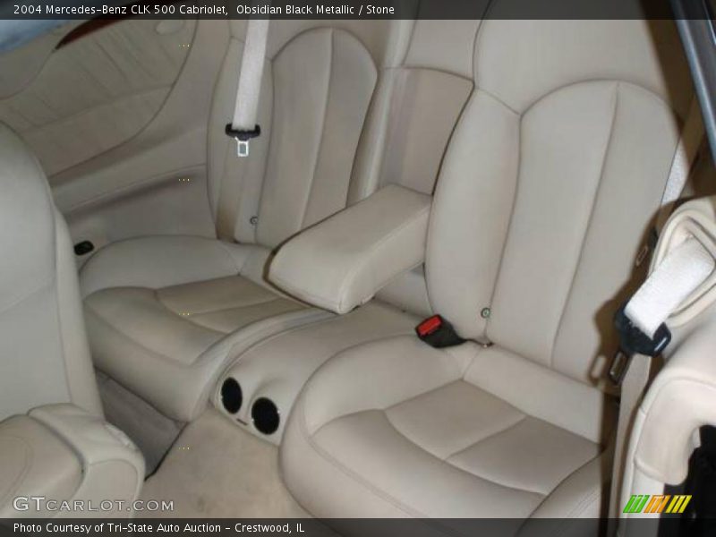Obsidian Black Metallic / Stone 2004 Mercedes-Benz CLK 500 Cabriolet