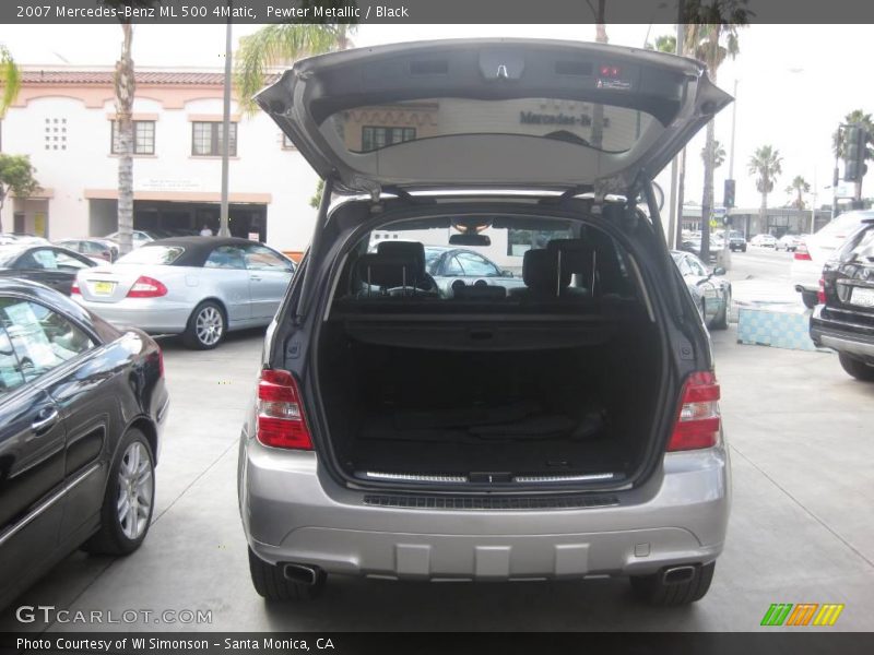 Pewter Metallic / Black 2007 Mercedes-Benz ML 500 4Matic