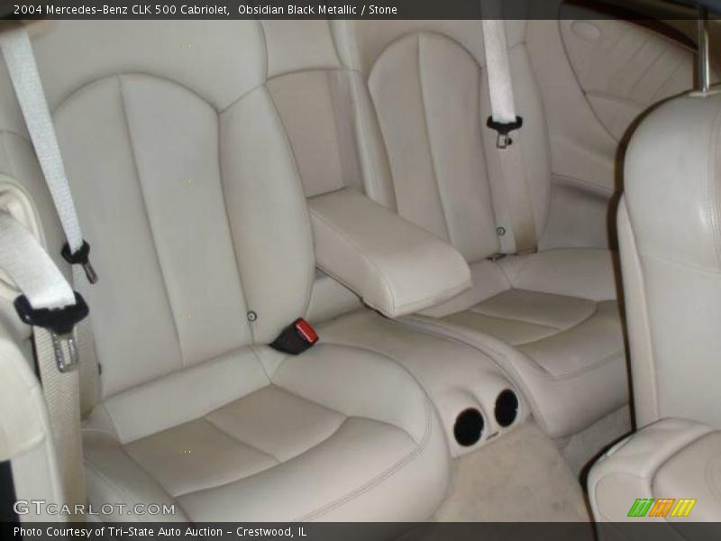 Obsidian Black Metallic / Stone 2004 Mercedes-Benz CLK 500 Cabriolet