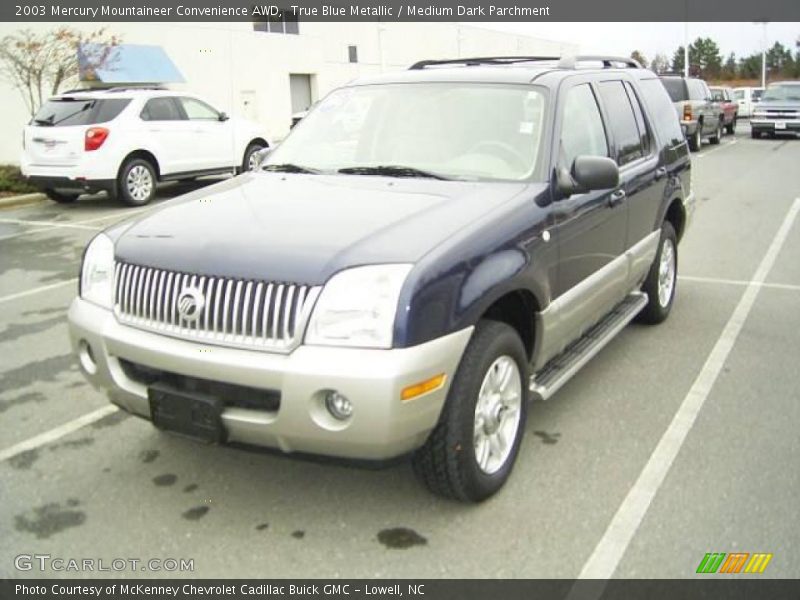 True Blue Metallic / Medium Dark Parchment 2003 Mercury Mountaineer Convenience AWD