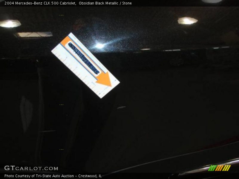 Obsidian Black Metallic / Stone 2004 Mercedes-Benz CLK 500 Cabriolet