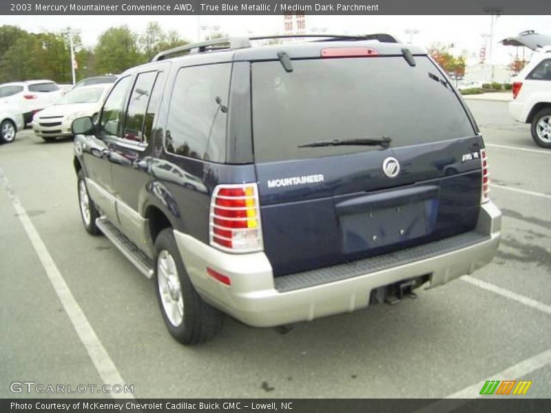True Blue Metallic / Medium Dark Parchment 2003 Mercury Mountaineer Convenience AWD